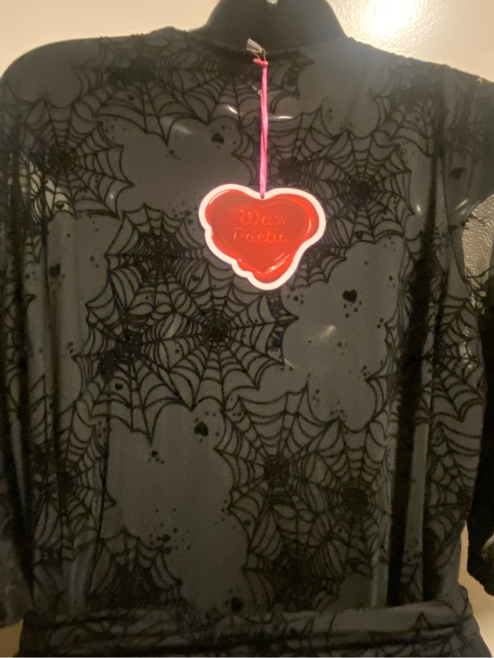 NWT Wax Poetic Spiderweb Gown: Spooky Style Costume